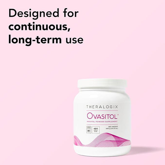 Theralogix Ovasitol Inositol Powder Supplement – 400g Canister (90 Day Supply)