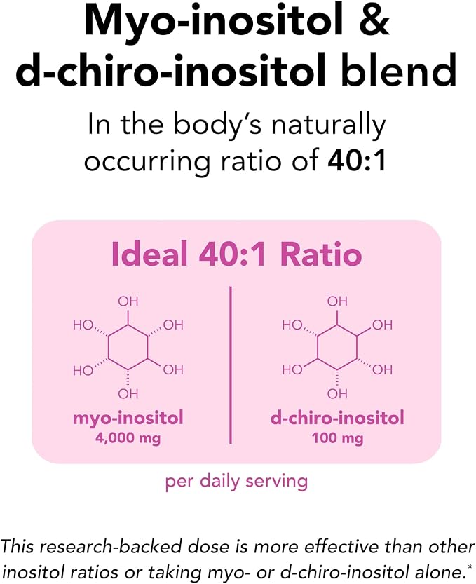 Theralogix Ovasitol Inositol Powder Supplement – 400g Canister (90 Day Supply)