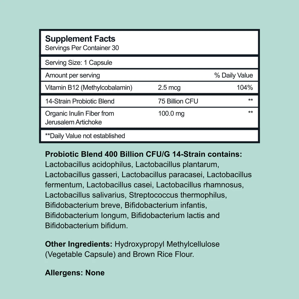 Bettervits Probiotic Complex 75 Billion CFU Supplement – 30 Capsules