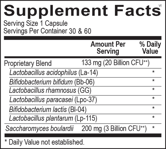 Ortho Molecular Products Ortho Biotic Probiotic Supplement – 30 Capsules