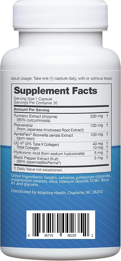 Instaflex Advanced Joint Support Capsules featuring UC-II Collagen – 30 Capsules (1 Month Supply)