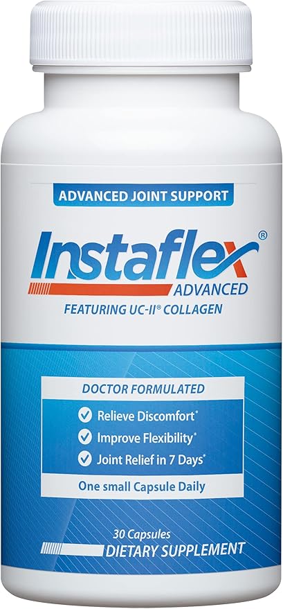 Instaflex Advanced Joint Support Capsules featuring UC-II Collagen – 30 Capsules (1 Month Supply)