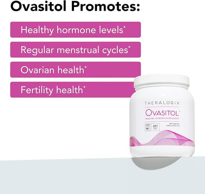 Theralogix Ovasitol Inositol Powder Supplement – 400g Canister (90 Day Supply)