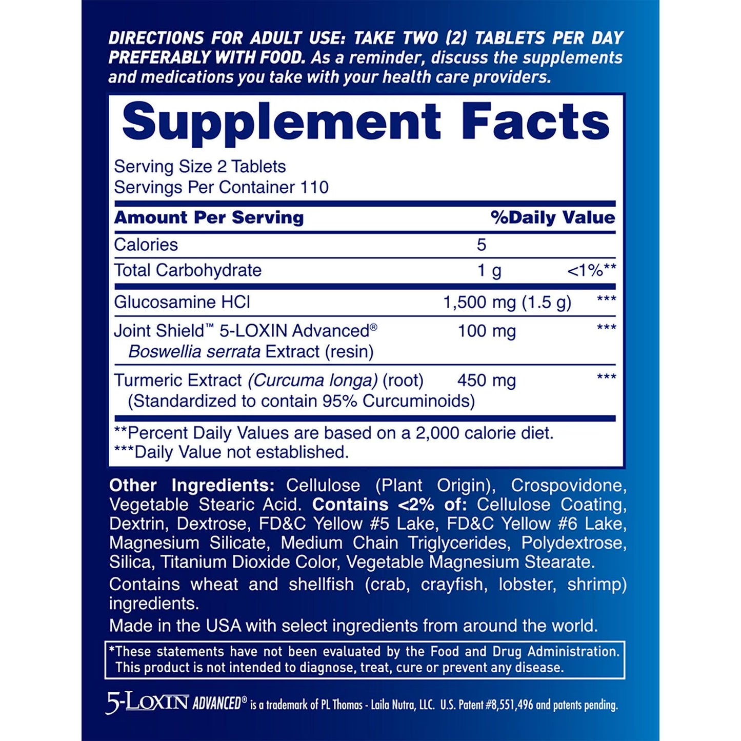 Osteo Bi-Flex Triple Strength + Turmeric Joint Health Supplements – 220 Coated Tablets