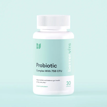 Bettervits Probiotic Complex 75 Billion CFU Supplement – 30 Capsules
