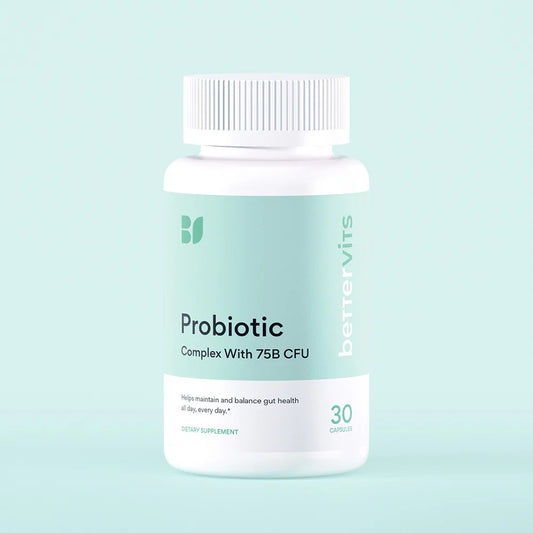 Bettervits Probiotic Complex 75 Billion CFU Supplement – 30 Capsules