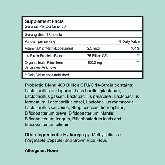 Bettervits Probiotic Complex 75 Billion CFU Supplement – 30 Capsules