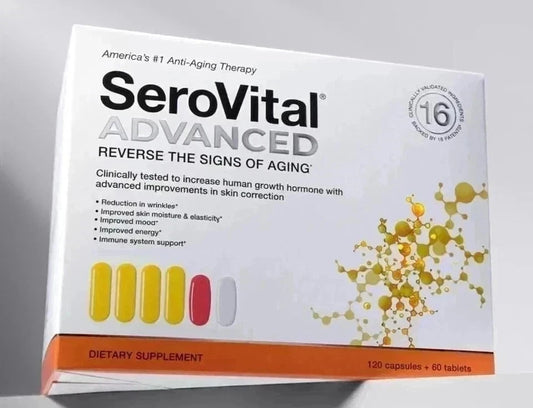 SeroVital Advanced Anti-Aging Therapy Supplement – 120 Capsules + 60 Tablets